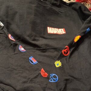 Marvel Black Disney spirit jersey with Iconic Symbols